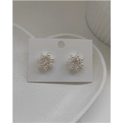 Серьги Снежинки