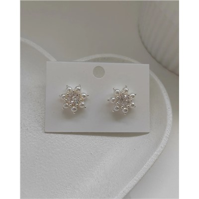 Серьги Снежинки