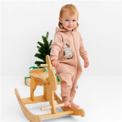 Комбинезон детский «Крошка Я. Новогодние игрушки», рост 86-92 см