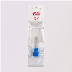 Фреза алмазная для маникюра «Капля», средняя зернистость, 2.5×10 мм, в пластиковом футляре