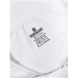 5640-01 Трусы для девочки белые (BAYKAR)