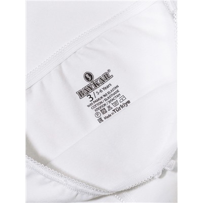 5640-01 Трусы для девочки белые (BAYKAR)