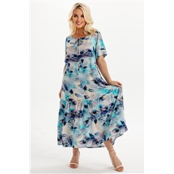 Платье штапель  6147/02/Мультиколор