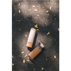 Бутылка для воды Magistro Cork, с элементами пробки, 610 мл, 7.5×7.5×22 см, пластик