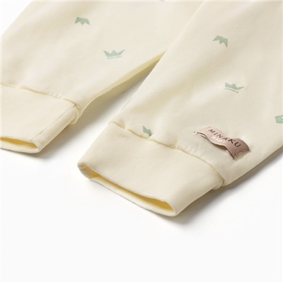 Штанишки детские MINAKU, рост 62-68 см, молочные