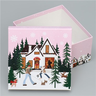 Набор подарочных коробок 6 в 1 «С Новым годом», 10×10×6 – 20×20×11 см