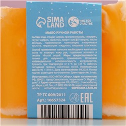 Мыло для рук ручной работы, 90 г, аромат снежной облепихи, Чистое счастье