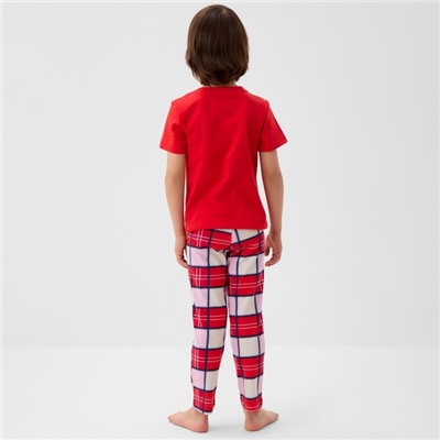 Пижама новогодняя детская KAFTAN «Bear» размер 30 (98-104)