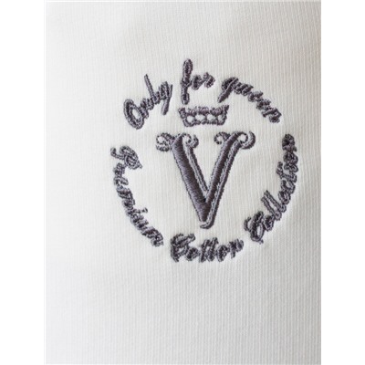 Джемпер с воротом на молнии из премиального футера двухнитки с эластаном