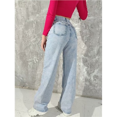 Джинсы женские трубы УЦЕНКА D35