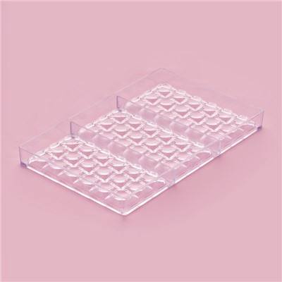 Форма для шоколада KONFINETTA «Поп-ит», 27.5×17.5×2.5 см, 3 ячейки 15.3×7.5×0.8 см, пластик, прозрачная