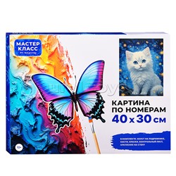 Набор для рисования "Картина по номерам 30х40 см. Котёнок"