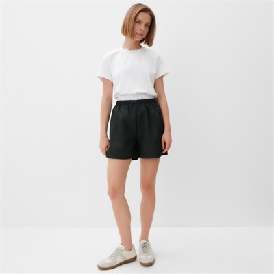 Шорты женские MINAKU: Basic line, чёрные, размер 44