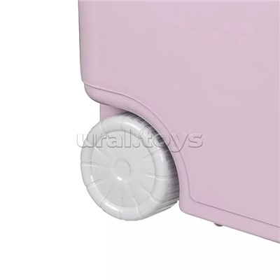 Ящик для игрушек на колесах 66,5л, 685х395х385мм (Розовый)