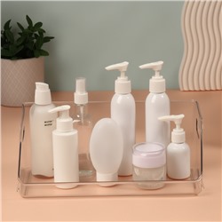 Органайзер для хранения, с ручками, 1 секция, 30×14×13 см, прозрачный