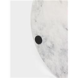 Этажёрка для фруктов и десертов Magistro Marble, 2 яруса, d=25/20×26.5 см, мрамор, белая