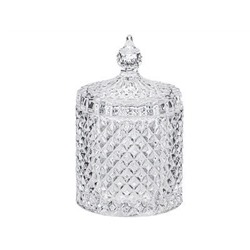 Емкость для хранения 8,5*8,5*13,5см DIAMANT стекло
