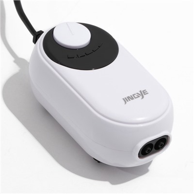 Компрессор воздушный JINGYE YE-621, бесшумный, с регулировкой мощности, 2×3.4 л/мин, 5 Вт