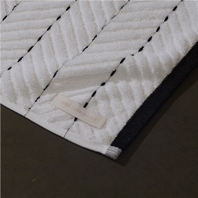 Коврик махровый SL HOME: Lines «Блан де Блан», 50×70 см, хлопок 100%