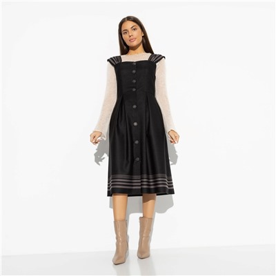 Сарафан из костюмной ткани, В стиле Леди Ди (офис)