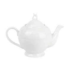 Чайник заварочный 600мл, D=21,5см, L=12см, H=17см,фарфор, белье 1/36, тс0718-150