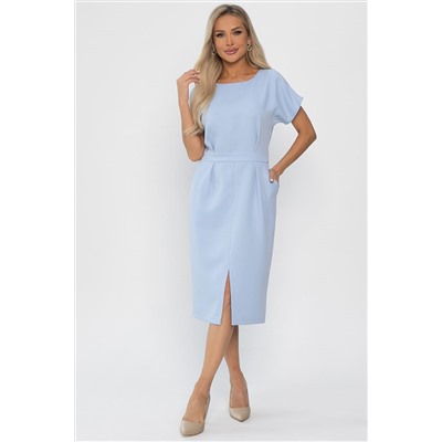 Платье с карманами Утренняя роса (голубое) П14370-16М