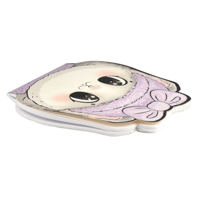 Блокнот фигурный 120х117 мм 30л без линовки "МИЛЫЙ ЗАЙКА" 67596 Феникс