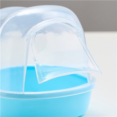 Туалет для грызунов фигурный «Пижон», 13×10×10 см, синий