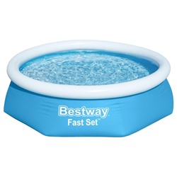 УЦЕНКА Бассейн надувной Bestway Fast Set 57448/57494, 244×61 см, круглый