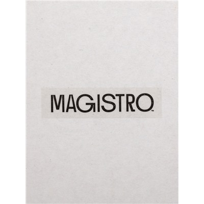 Тарелки Magistro Fray, набор 2 шт., d=21 см фарфор, белые