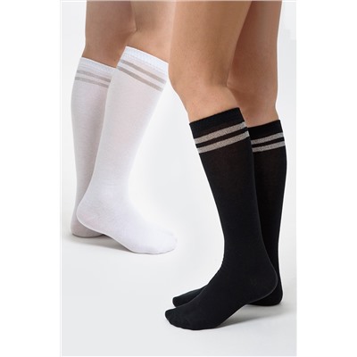 Гольфы женские Люрекс (набор 2 пары)