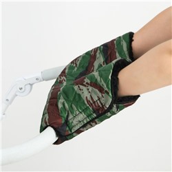 Муфта на ручку коляски, стеганная, камуфляж