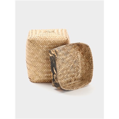 Корзинка плетёная «Масарта», 16×16×18 см