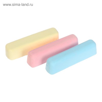 Мелки цветные для асфальта, Calligrata TOP, брусок, 6 штук, МИКС