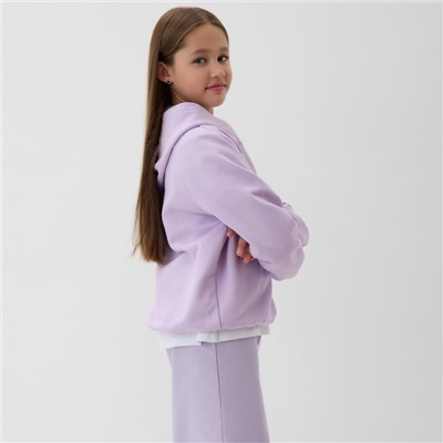 Толстовка (худи) детская MINAKU: Exclusive print, фиолетовая, рост 140 см