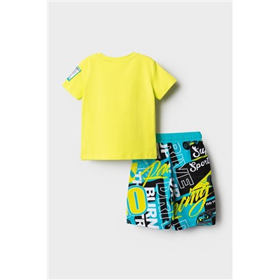 Комплект трикотажный для мальчиков: фуфайка (футболка), шорты PLAYTODAY, 1239629