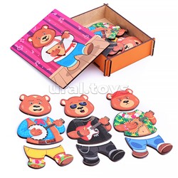 Сортер-пазл "Медвежонок музыкант"