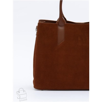 Сумка женская кожаная 1019M brown Polina&Eiterou