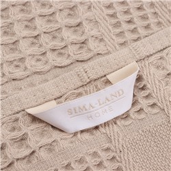 Полотенце вафельное SL HOME: Chess «Саббиа», 90×150 см, хлопок 100%, коричневое