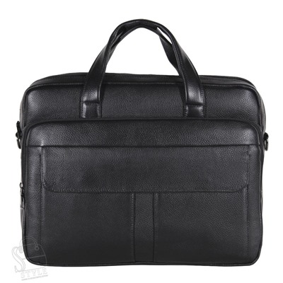 Портфель мужской кожаный 8074G black S-Style