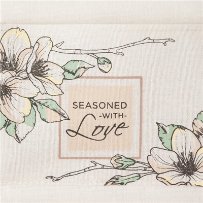 Кармашек текстильный «Цветы», 2 отделения, 41×20 см