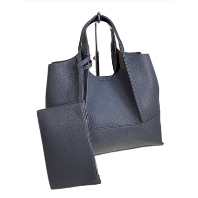 Женская сумка из искусственной кожи, цвет  серый