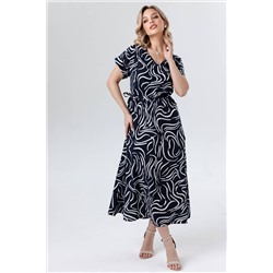 Платье штапель  6121/05/Синий