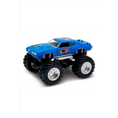 Игрушка модель машины 1:38 Pontiac GTO Wheel Monster WELLY, 267384