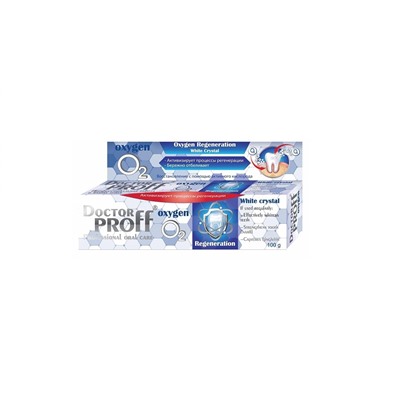 Doctor Proff Oxygen regeneration White crystal Зубная паста 100г