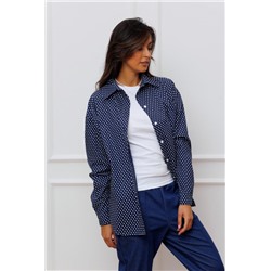 Рубашка Raposa с мелким принтом 301 (Темно-синий)
