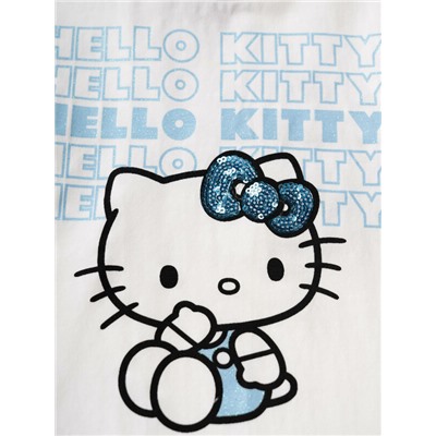 Комплект трикотажный для девочек: фуфайка (футболка), шорты