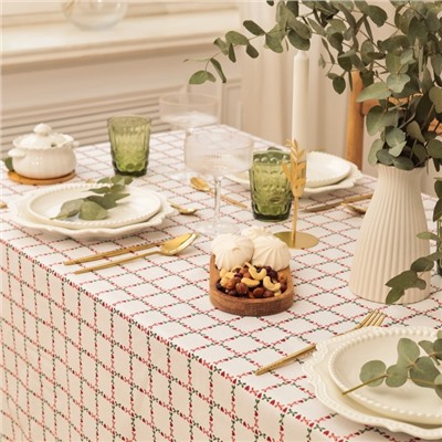 Скатерть «Этель» Flower Cage, 110×149 см, 100% хлопок, рогожка 186 г/м²