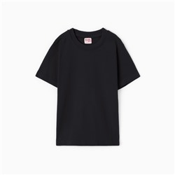 Футболка детская, чёрная, рост 140 см