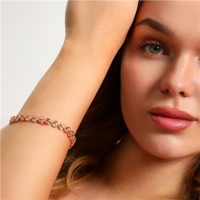 Браслет на руку ювелирной бижутерии коллекция "Дубай", покрытие позолота, арт.213.965